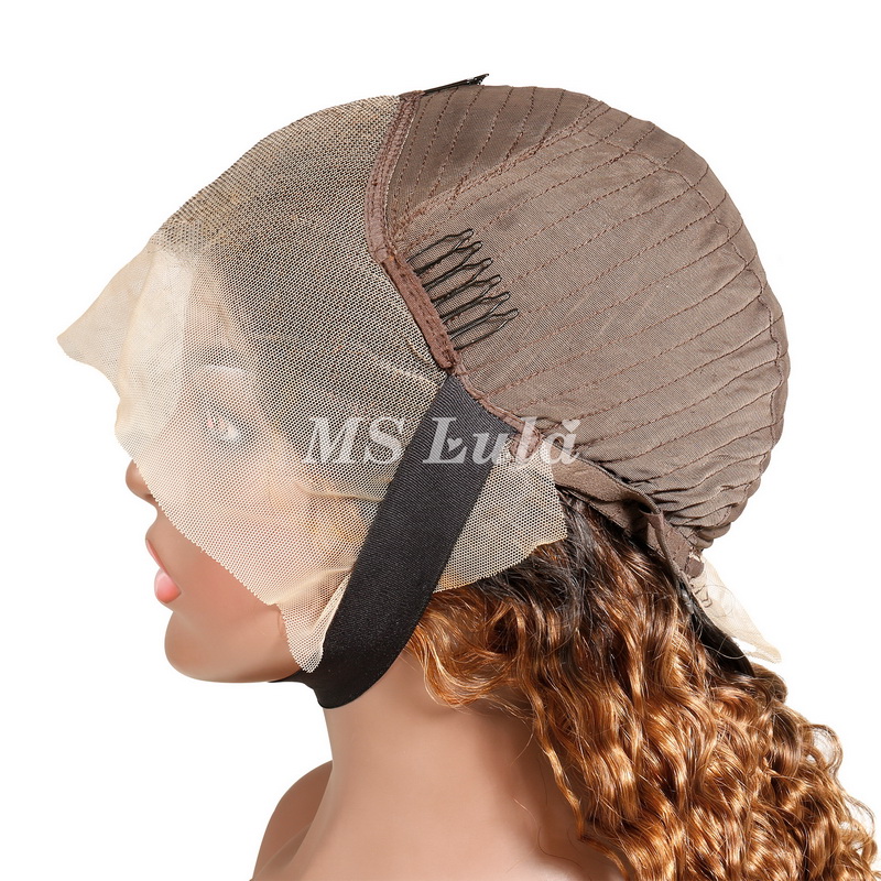 #1B/30 Color 13x4 Deep Wave Lace Front Wigs - 图片 8